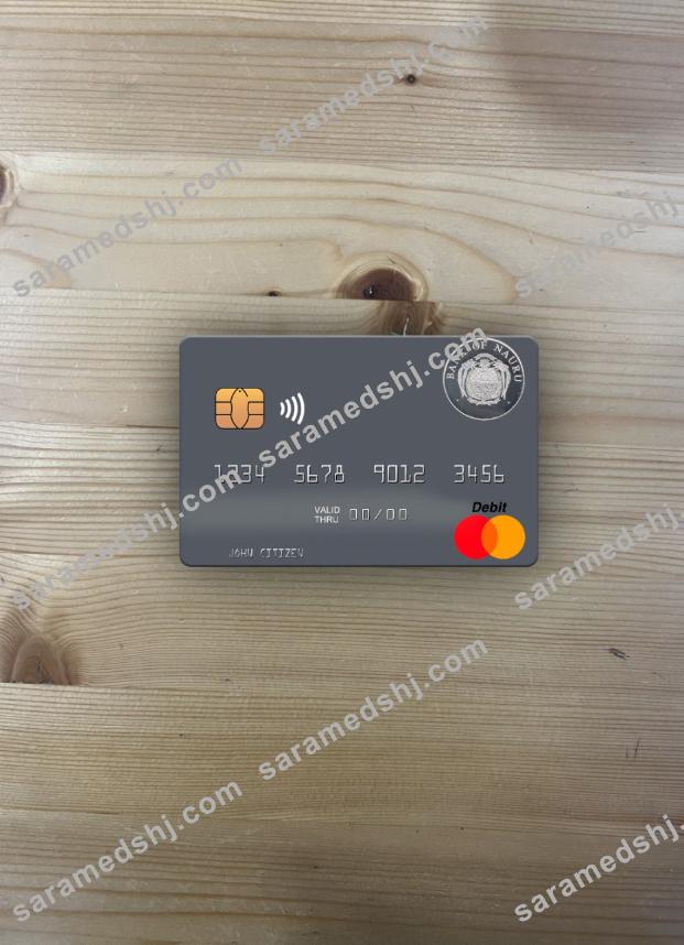 Nauru Bank of Nauru mastercard photolook front